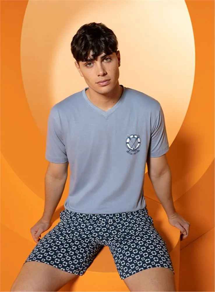 3461360 INDIGO CONJUNTO CORTO CUELLO PICO