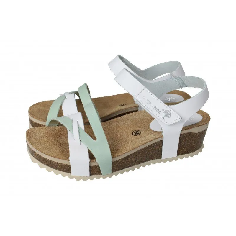 5803 SANDALIAS CON CUÑA color BLANCO