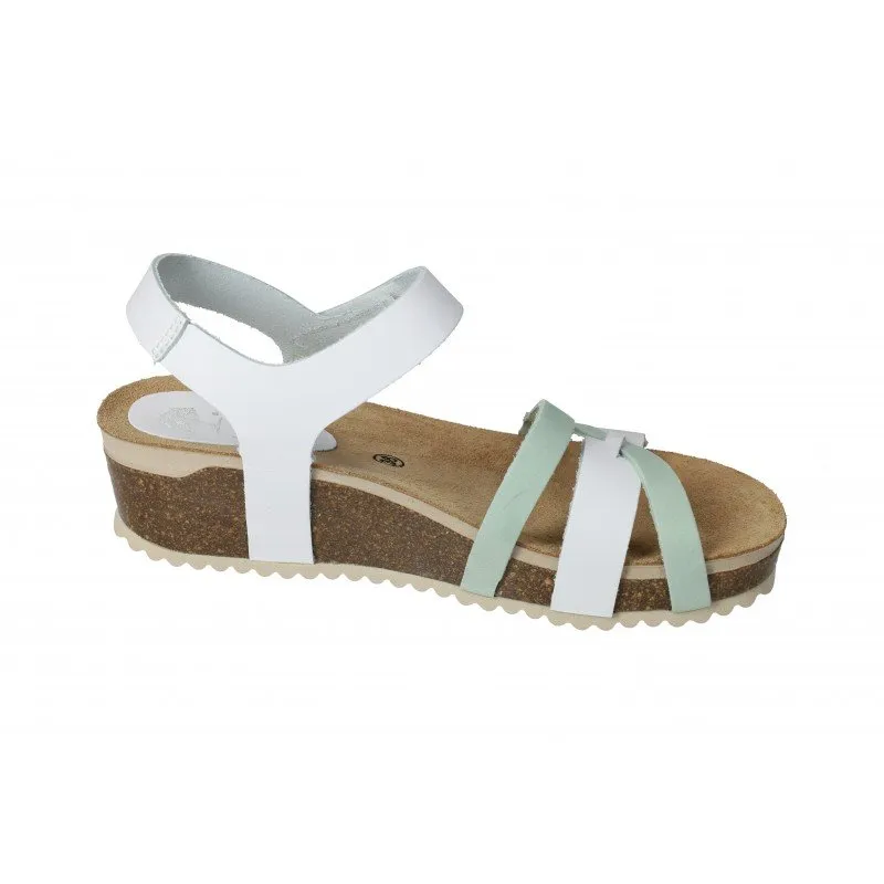 5803 SANDALIAS CON CUÑA color BLANCO