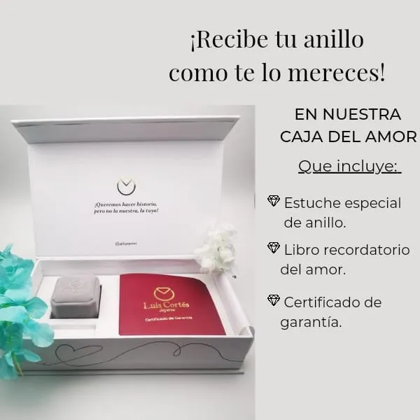 ANILLO DE COMPROMISO ORO 18K / REF. 034COB