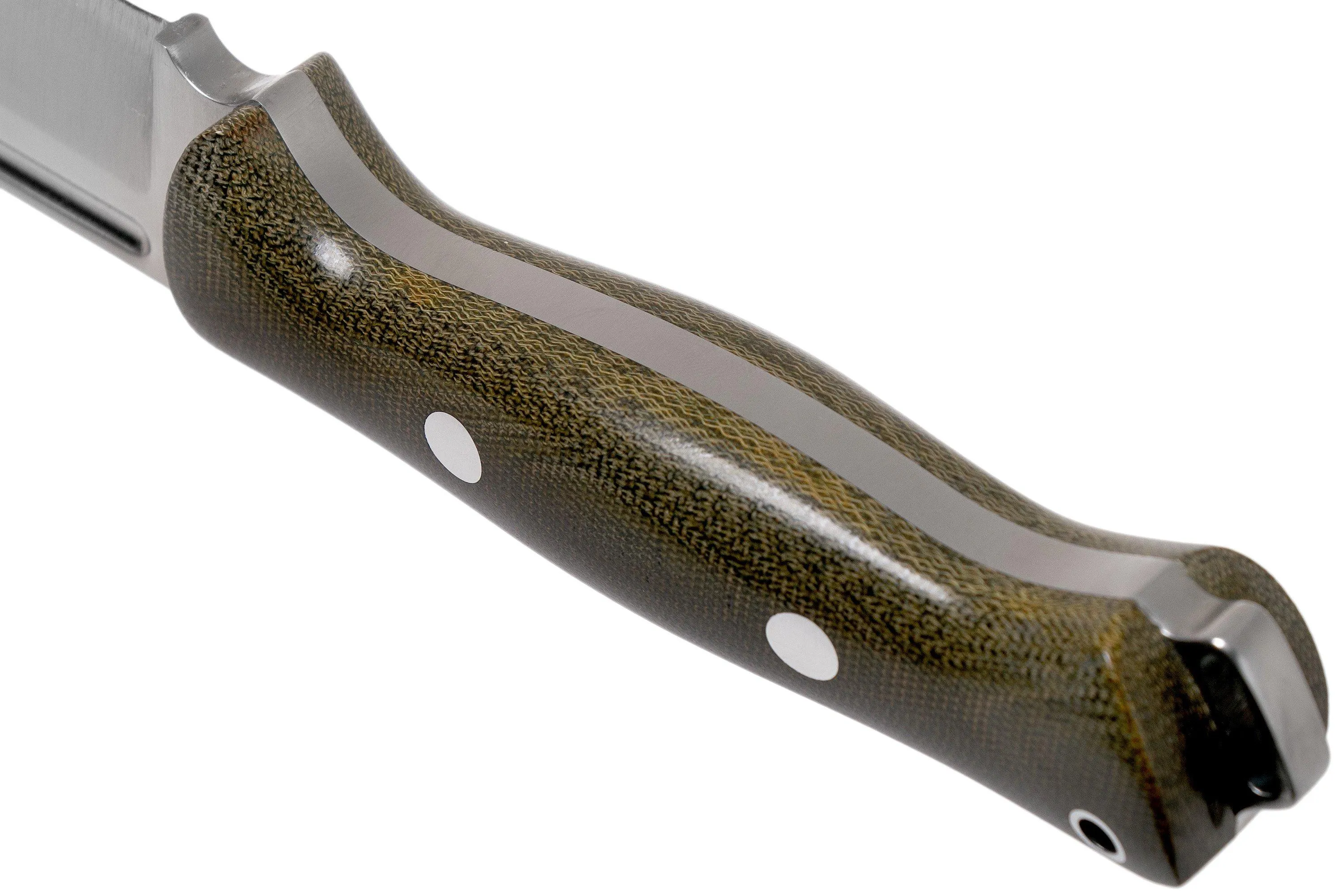 Bark River Bravo Squad Leader CPM 3V, Green Canvas Micarta