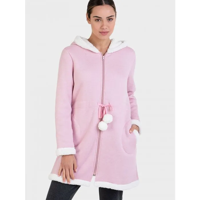 Bata mujer Massana rosa con cremallera L726212