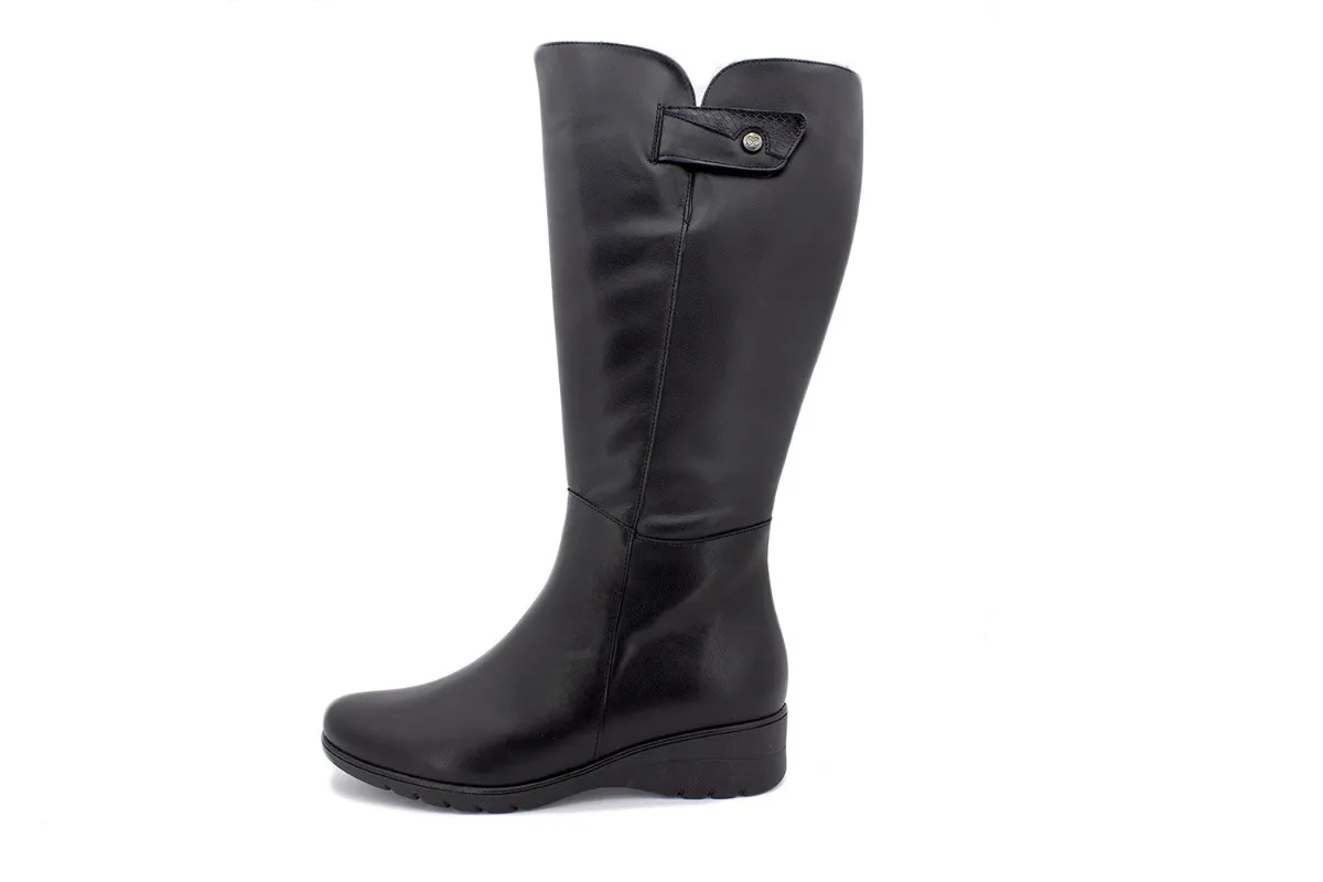Black Leather Boot