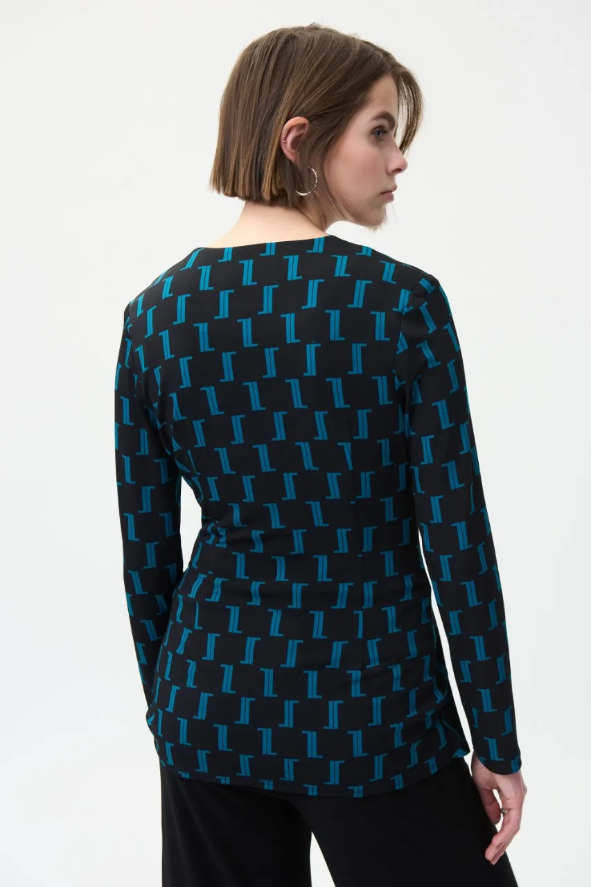 Blusa con cuello V Joseph Ribkoff 224215