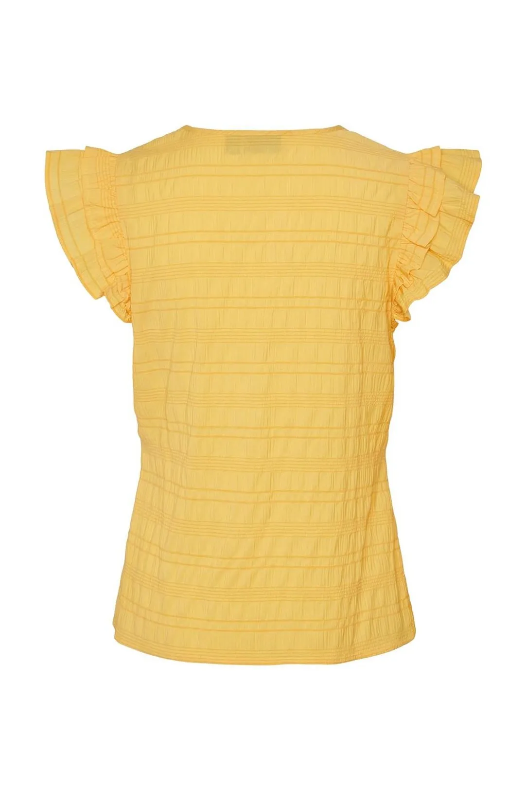 BLUSA VOLANTE PCLOUISE AMARILLO