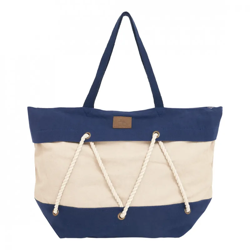 Bolso marinero azul marino y cuerda
