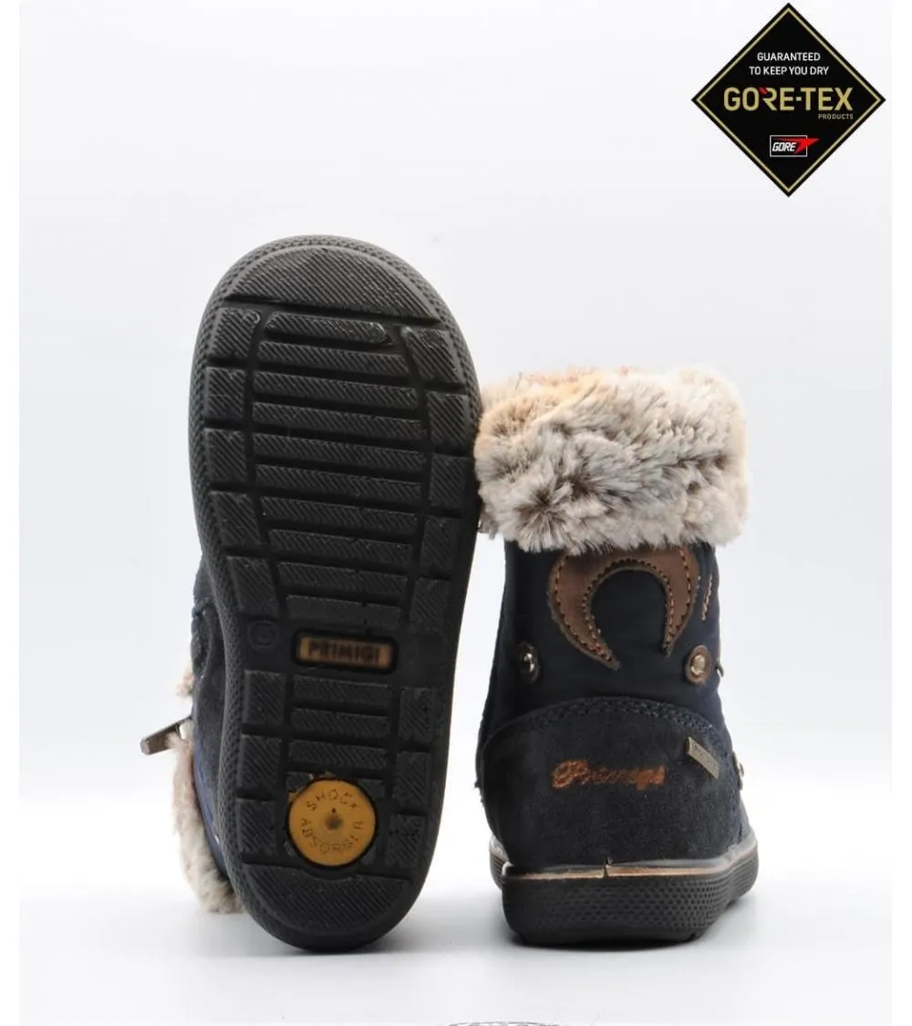 BOTAS NIÑA PRIMIGI GORETEX AZUL CON PELO