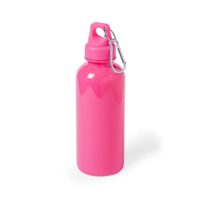 Botella publicitaria con tapón seguridad y mosquetón 600 ml. Zanip