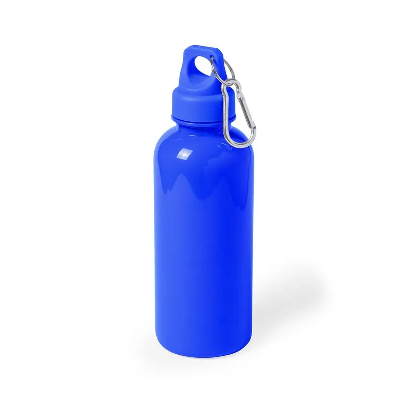 Botella publicitaria con tapón seguridad y mosquetón 600 ml. Zanip