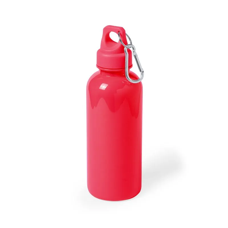 Botella publicitaria con tapón seguridad y mosquetón 600 ml. Zanip