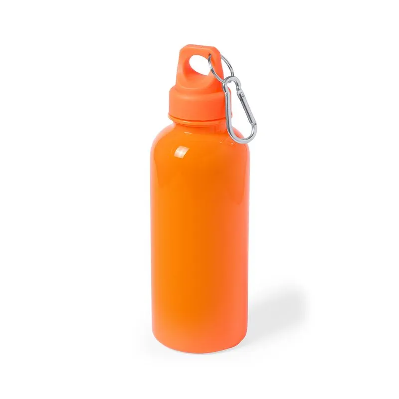 Botella publicitaria con tapón seguridad y mosquetón 600 ml. Zanip
