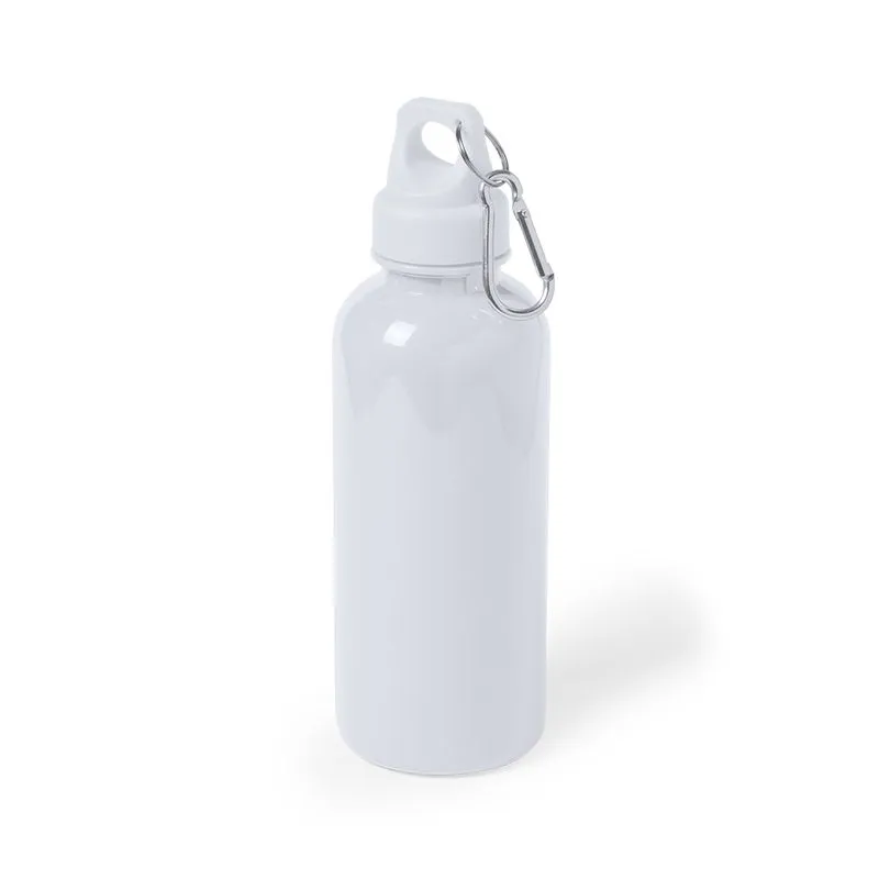 Botella publicitaria con tapón seguridad y mosquetón 600 ml. Zanip