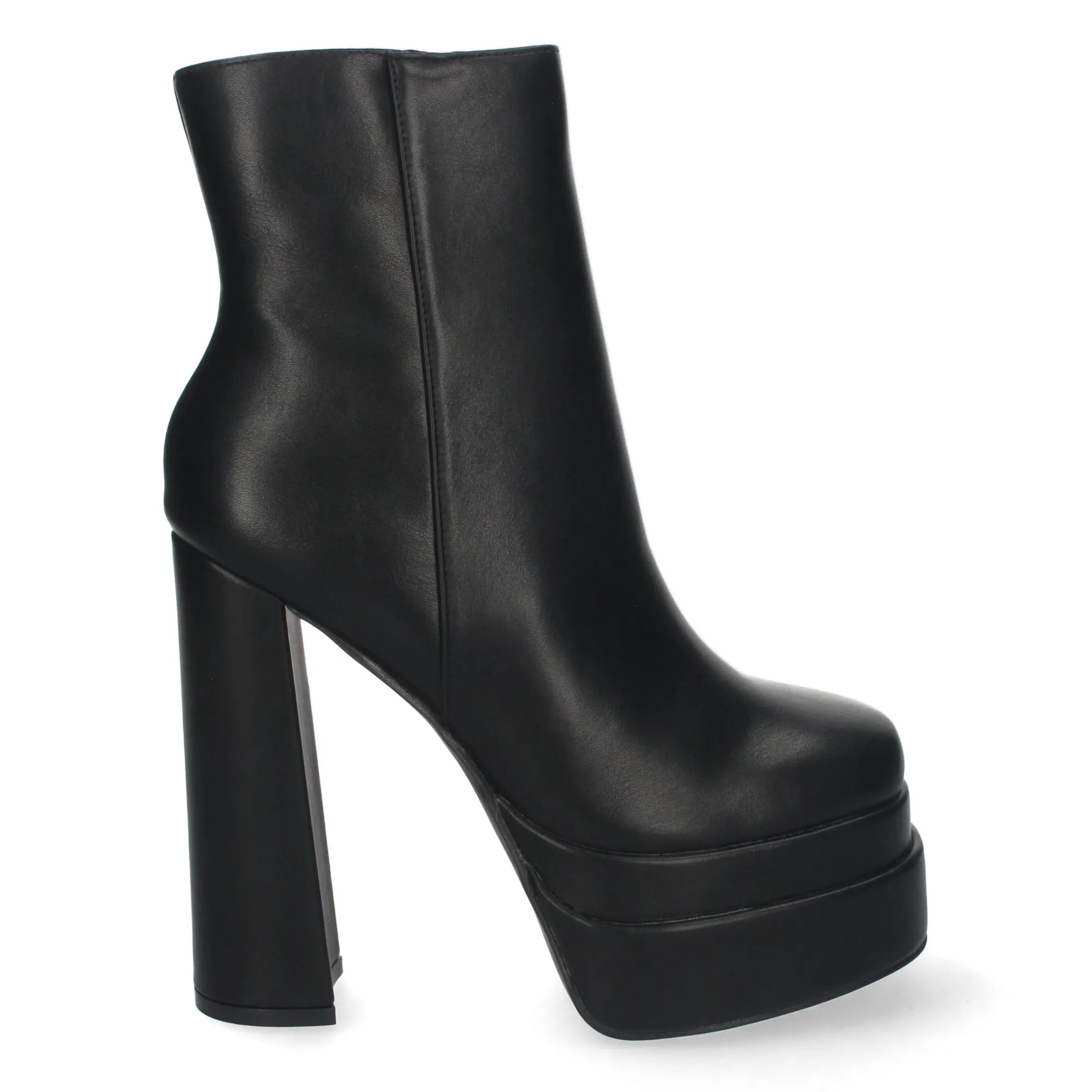 Botines de tacon alto y plataforma mujer color negro
