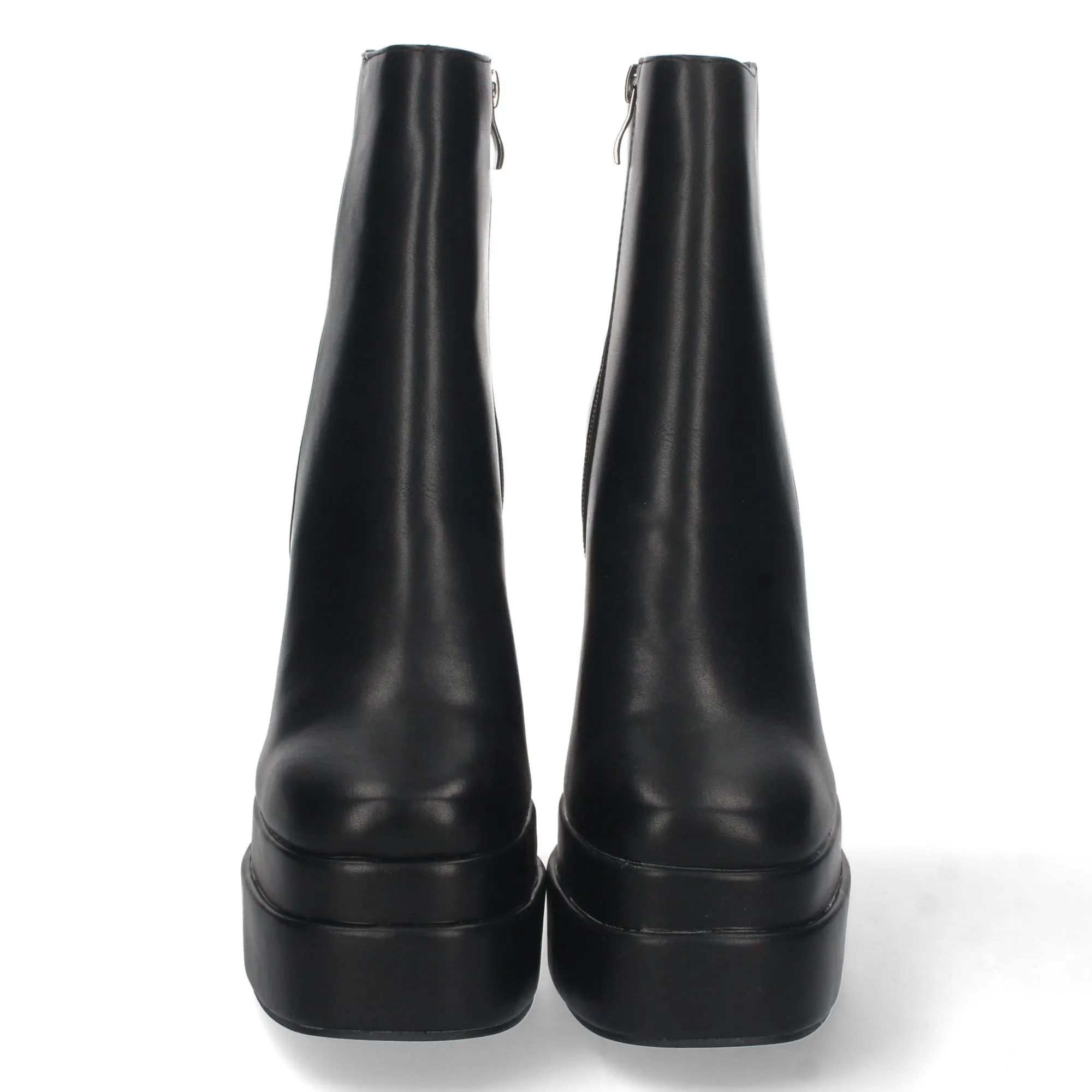 Botines de tacon alto y plataforma mujer color negro