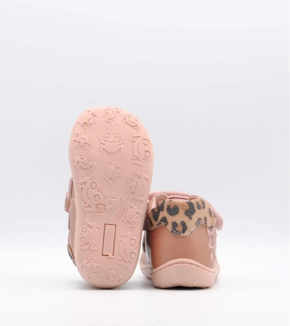 BOTÍN PABLOSKY STEPEASY BEBÉ FLEXIBLE ROSA ESTRELLA GLITTER