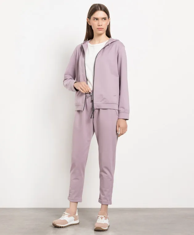 Brunello Cucinelli Purple sports jacket with monil chain