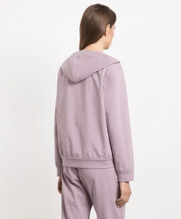 Brunello Cucinelli Purple sports jacket with monil chain