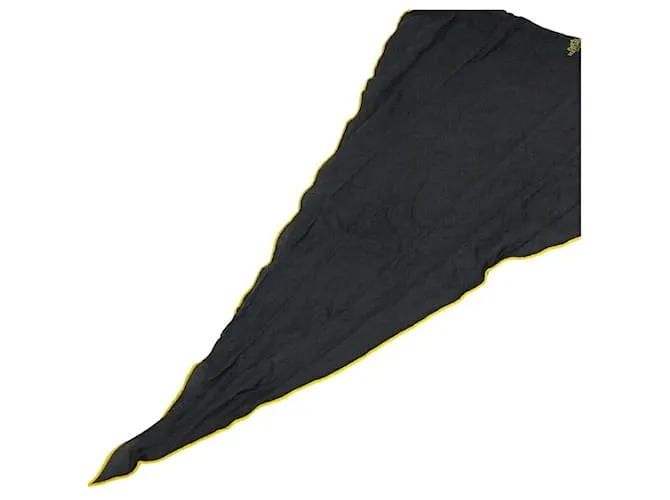 Bufanda Muffler Hermès Losange GM Castaño Amarillo 