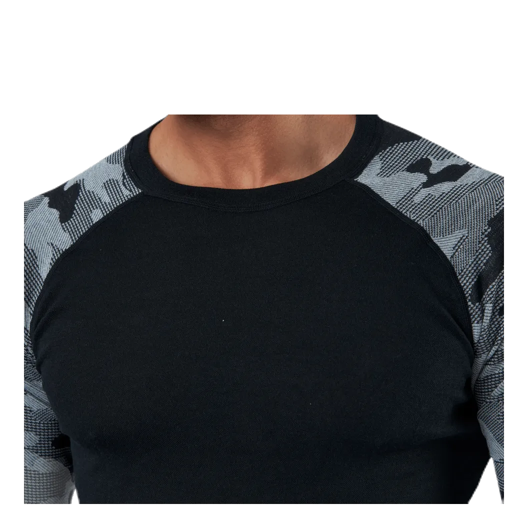 Bula Camo Merino Wool Crew Black/Grey