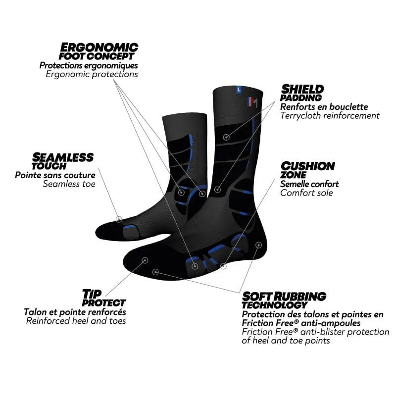 Calcetines de trekking Monnet Jarrette Trek Expert (AZUL)