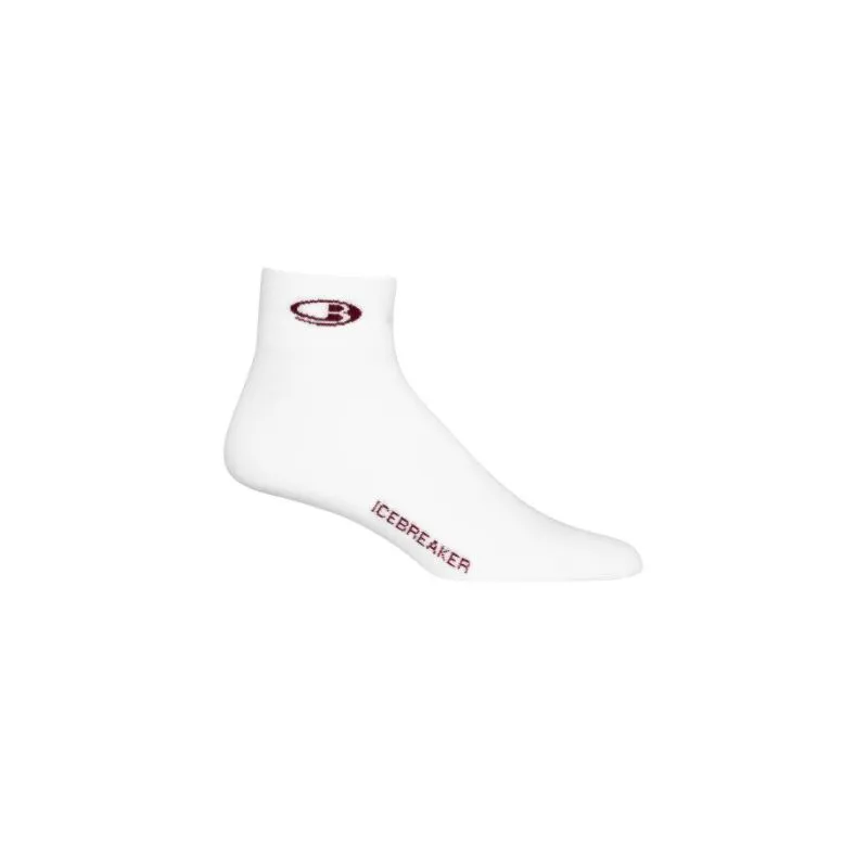 Calcetines Icebreaker Run+ Ultra Light Mini(blanco/cascada) para mujer