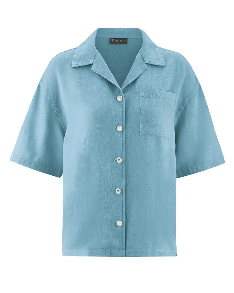 Camisa casual mujer de manga corta ecológica