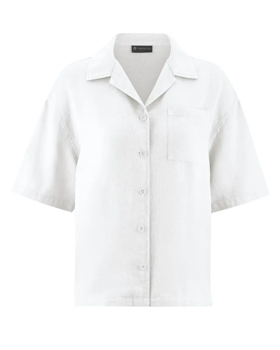 Camisa casual mujer de manga corta ecológica