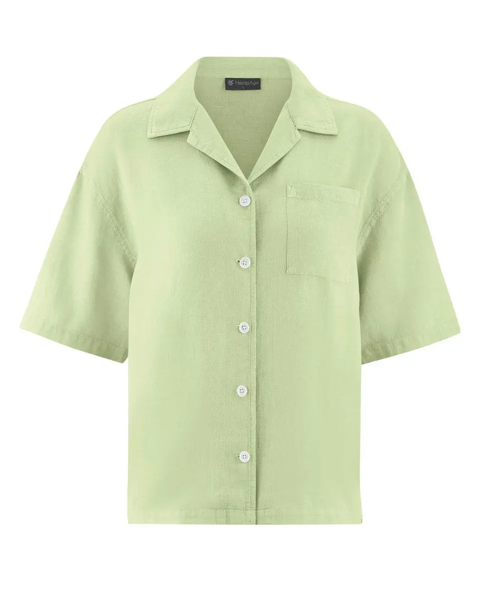 Camisa casual mujer de manga corta ecológica