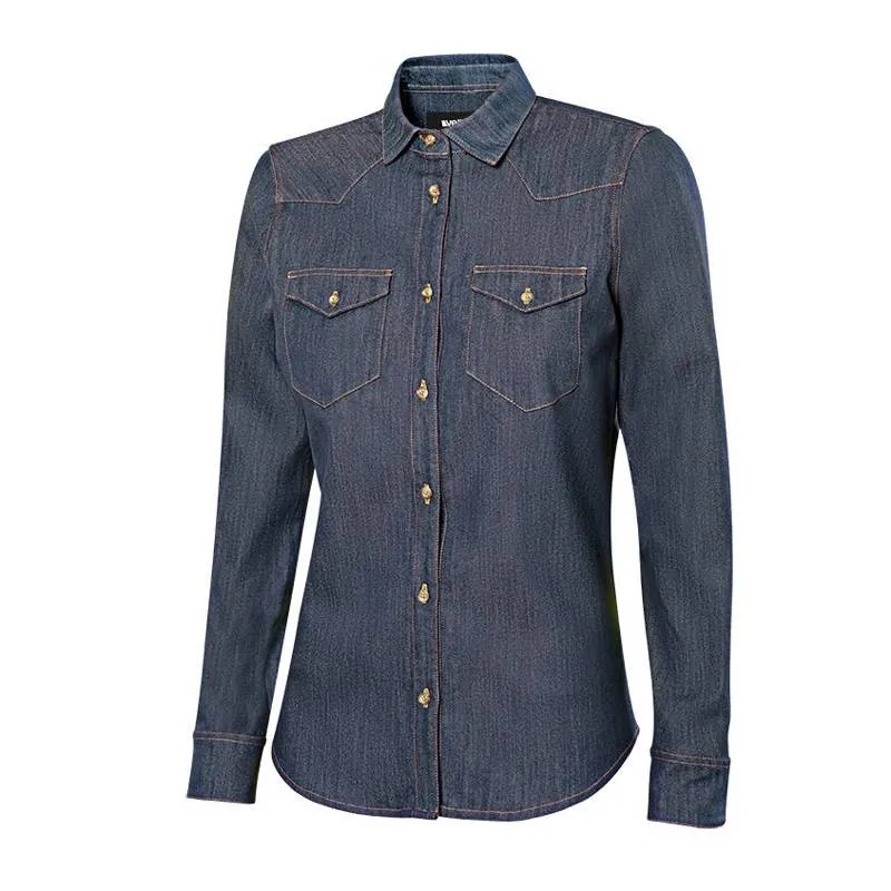 Camisa mujer Strech tejido vaquero manga larga