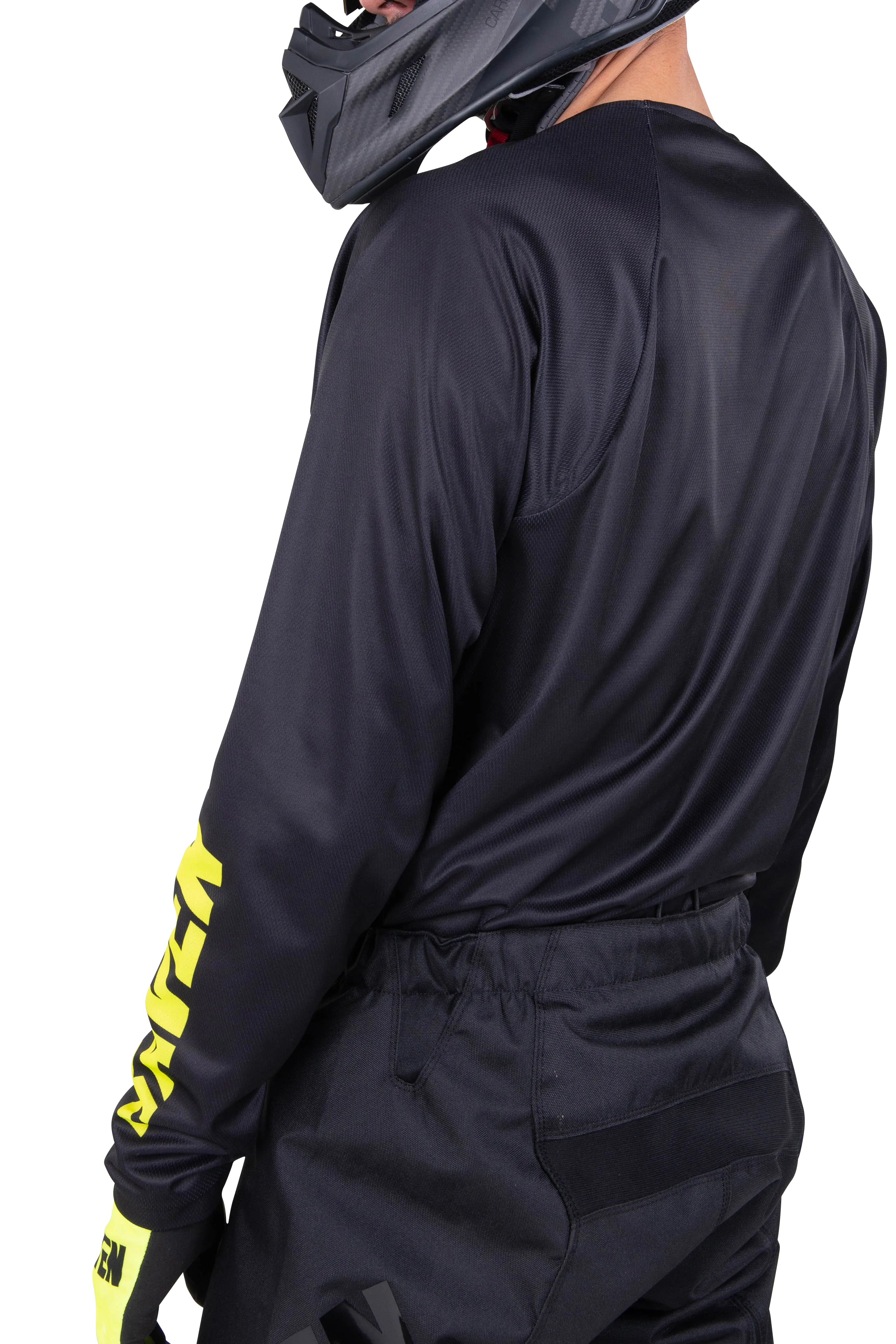 CAMISETA DE CROSS RAVEN RIVAL CHALLENGER NEGROFLUOAMARILLO