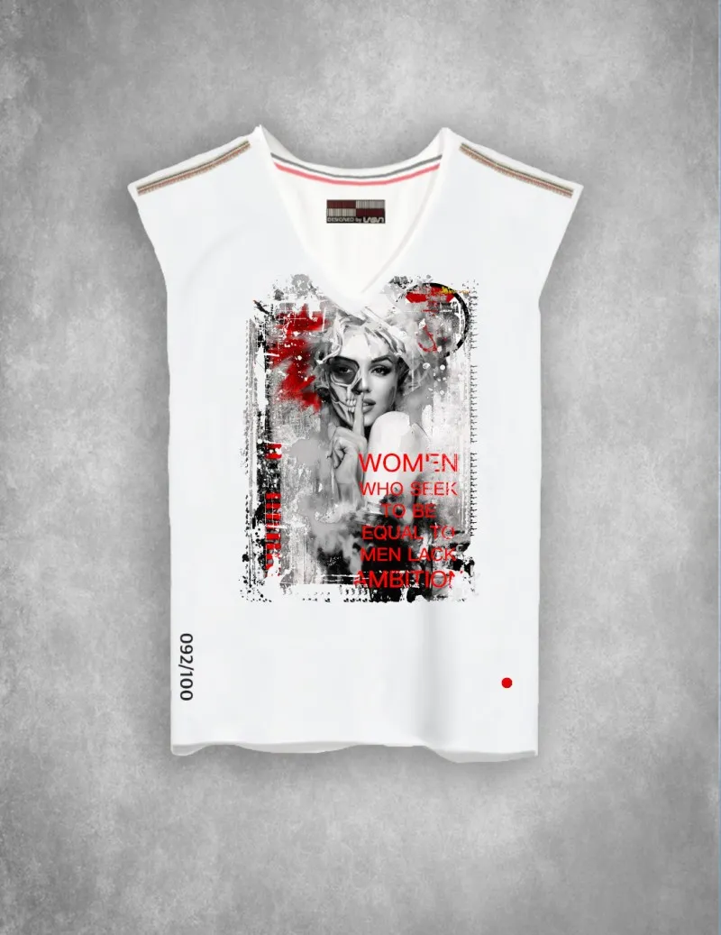 Camiseta de mujer WOMAN blanco