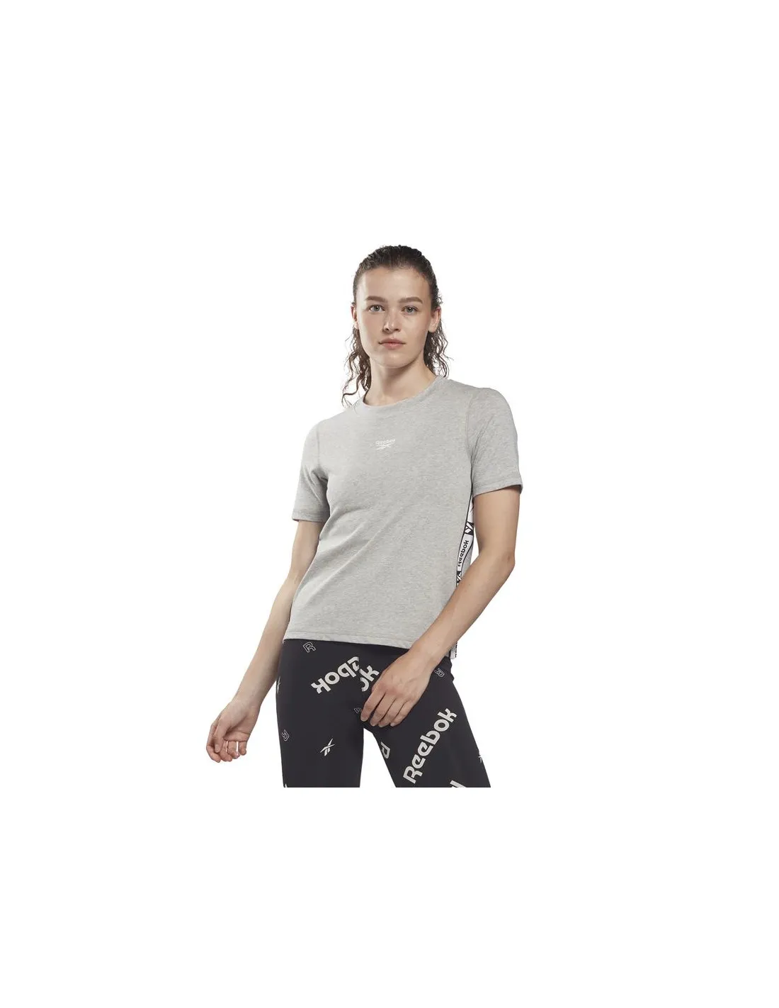 Camiseta de trainning Reebok Tape Pack W Grey