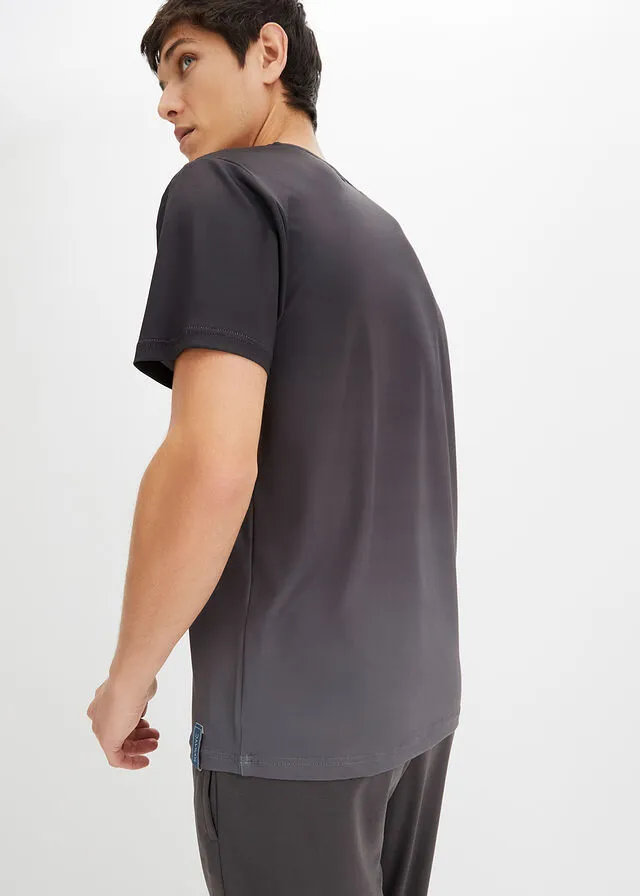 CAMISETA FUNCIONAL CON DEGRADADO CROMáTICO NEGROPIZARRA