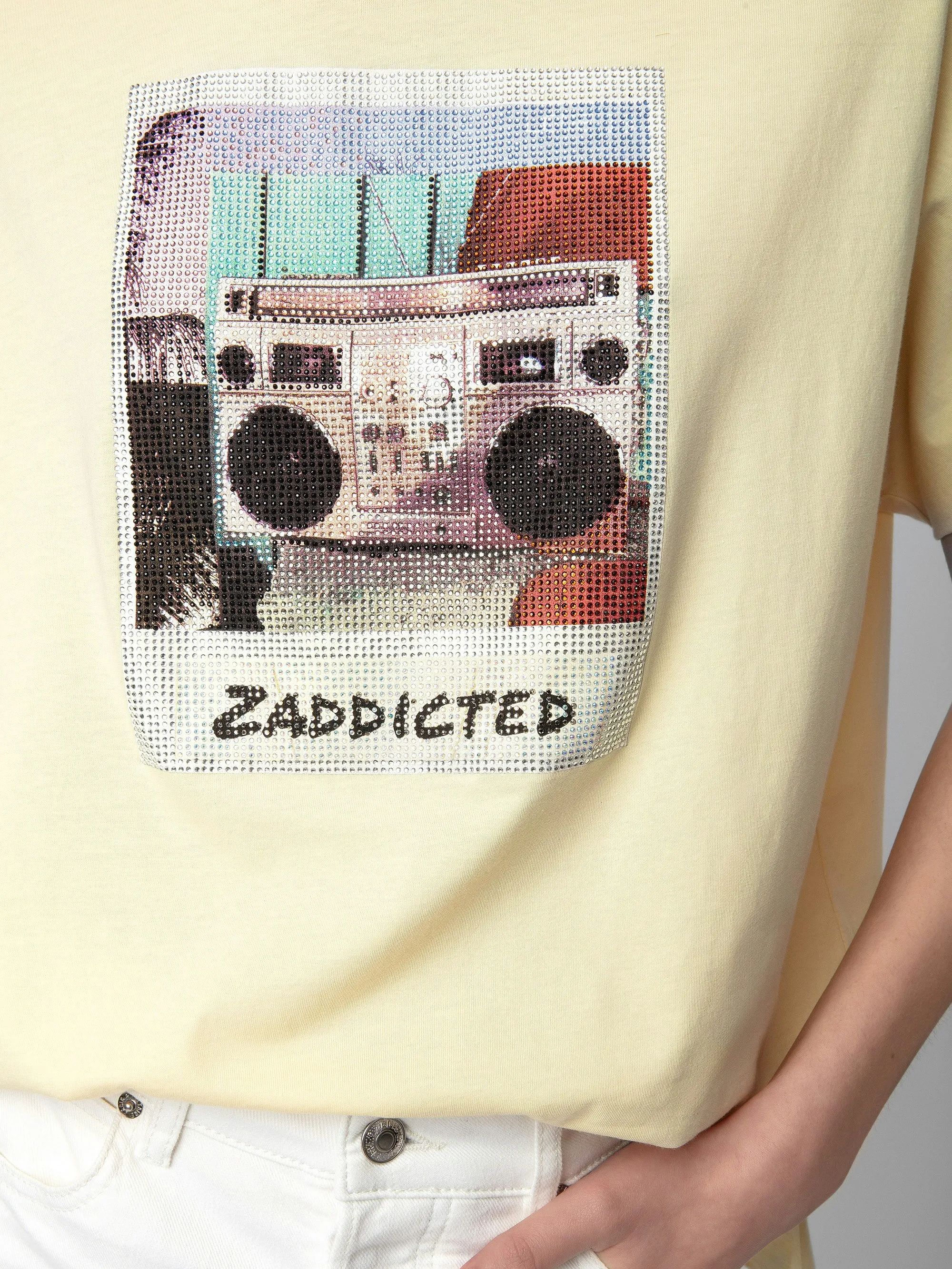 Camiseta Tommer Estampado Fotográfico Strass