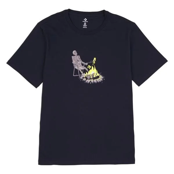 Camiseta Unisex Converse Sizzling Skeleton Negro