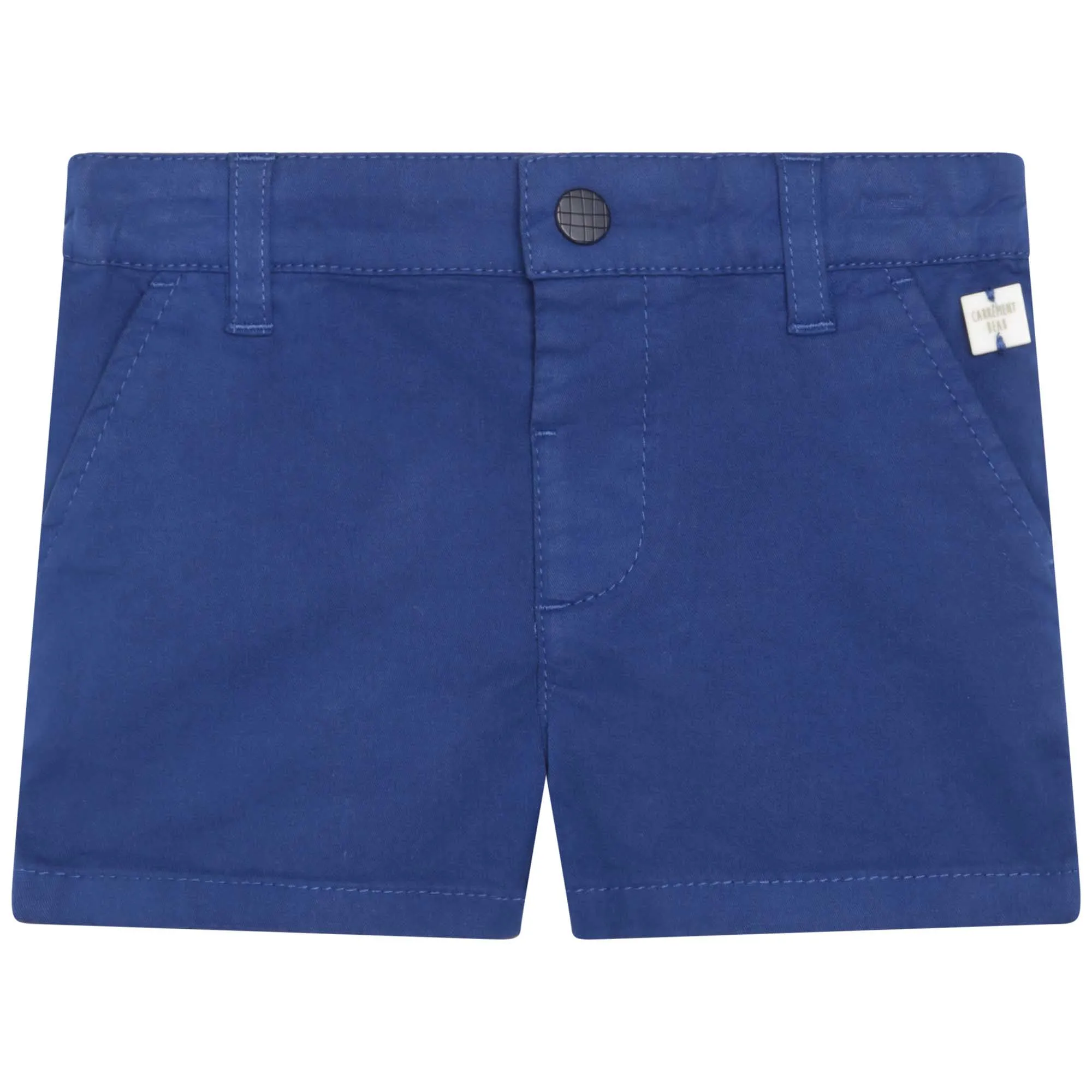 CARREMENT BEAU Pantalón liso sarga de algodón