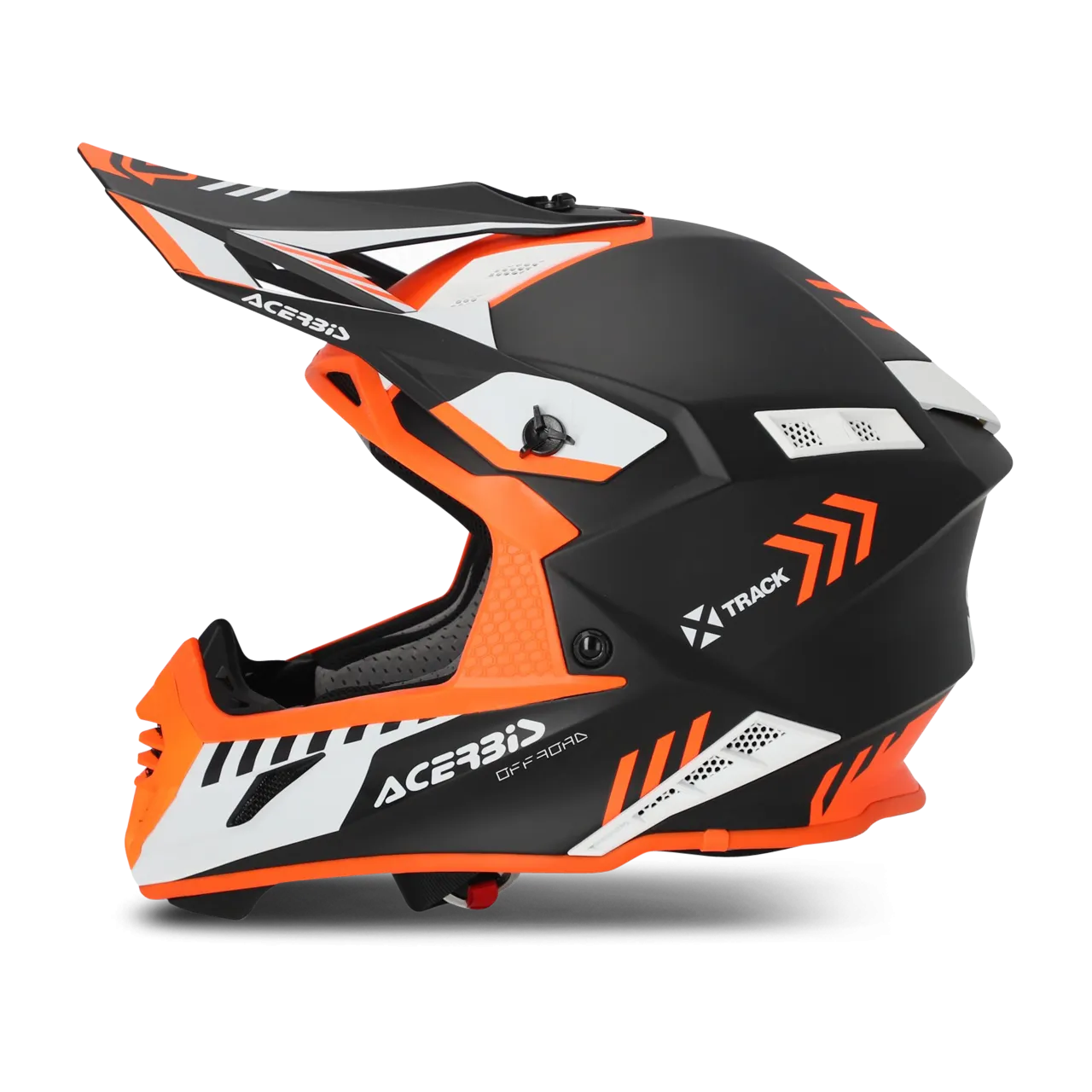 CASCO DE CROSS ACERBIS XTRACK NARANJA FLúORNEGRO 