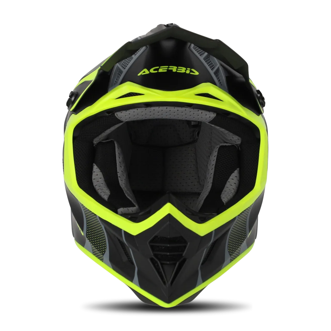 CASCO DE CROSS ACERBIS XTRACK NEGROAMARILLO FLúOR 