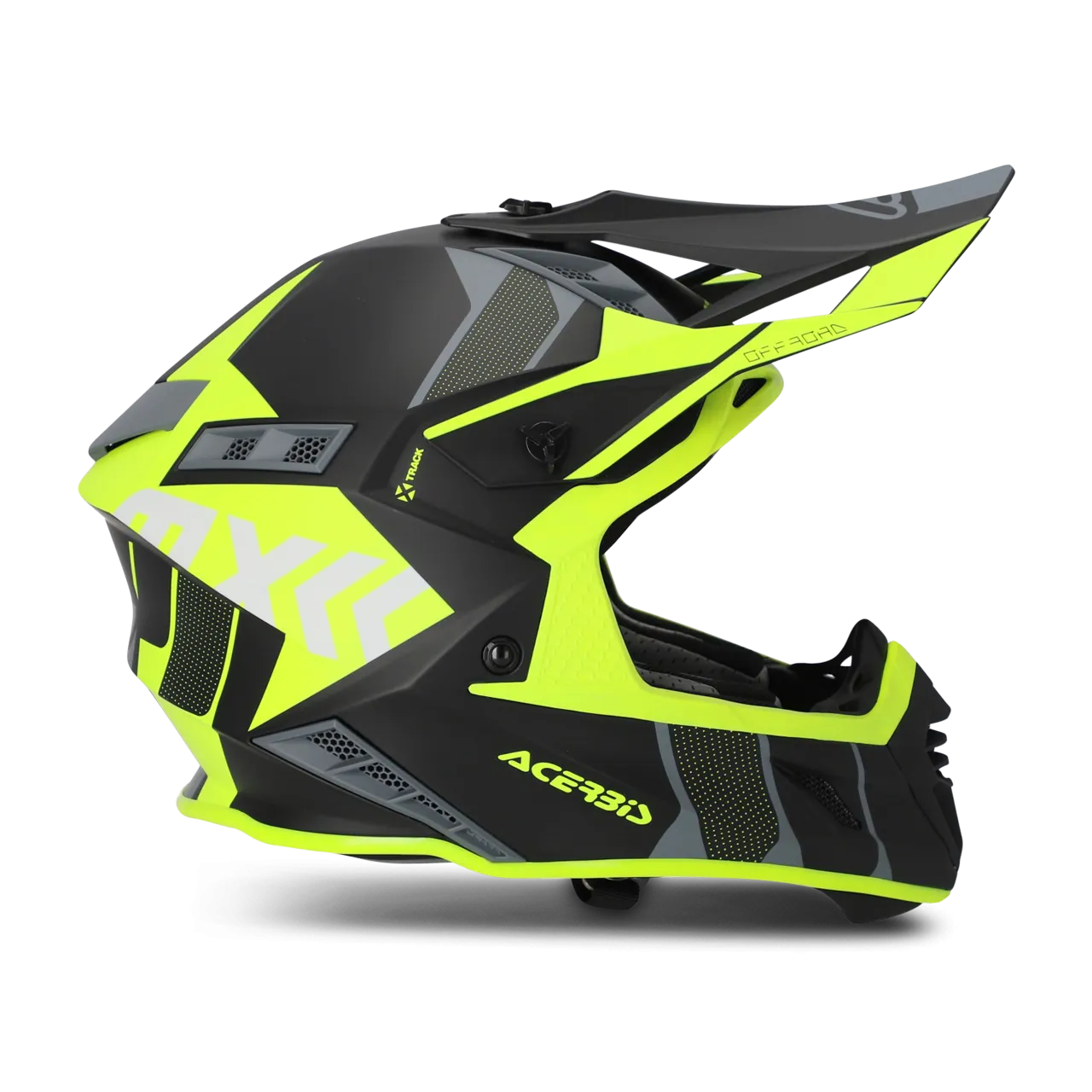 CASCO DE CROSS ACERBIS XTRACK NEGROAMARILLO FLúOR 
