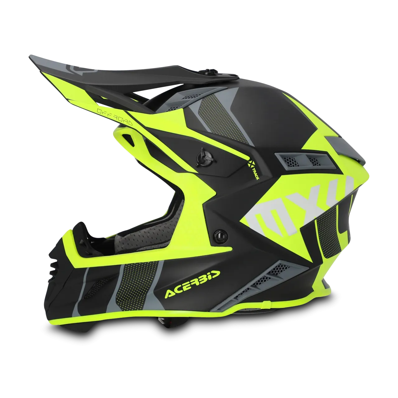 CASCO DE CROSS ACERBIS XTRACK NEGROAMARILLO FLúOR 