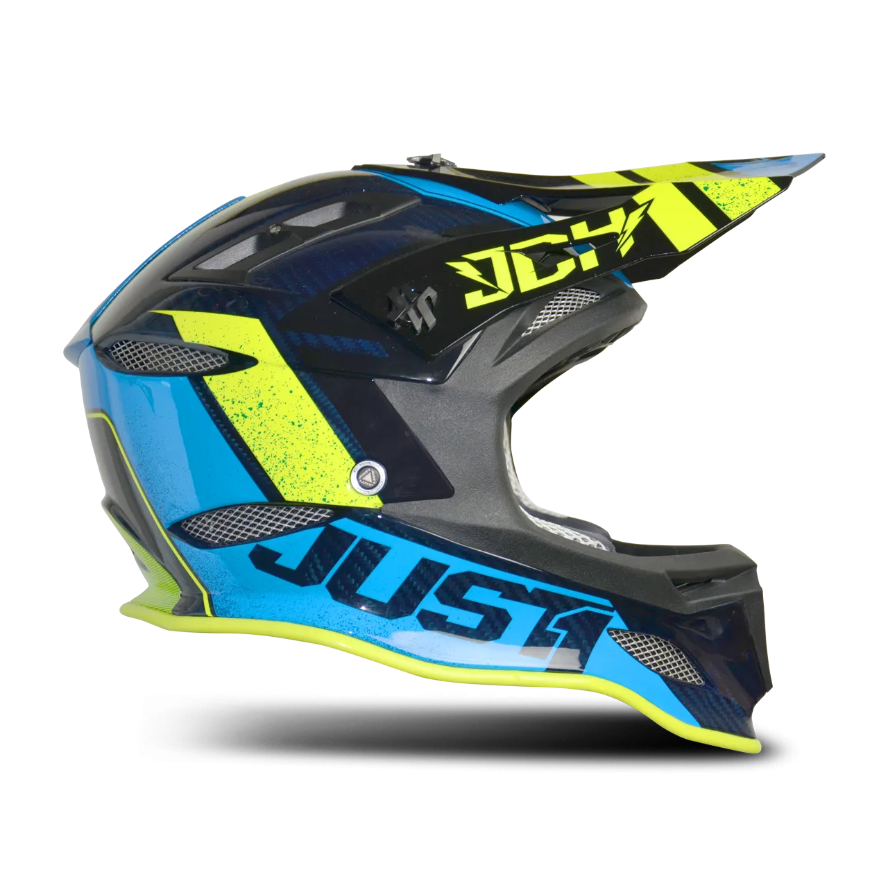CASCO DE CROSS JUST1 JDH MIPS® ASSAULT AZULAMARILLO