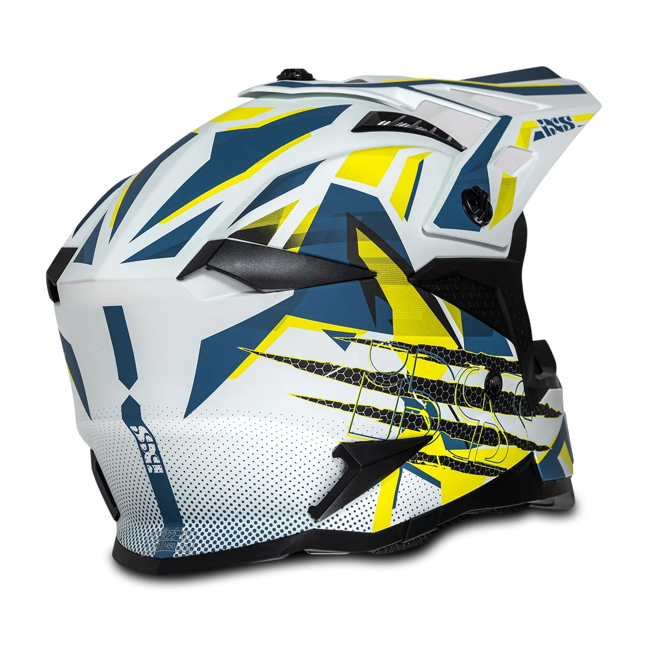 CASCO INTEGRAL IXS IXS363 2.0 BLANCO MATEAZULAMARILLO FLUO