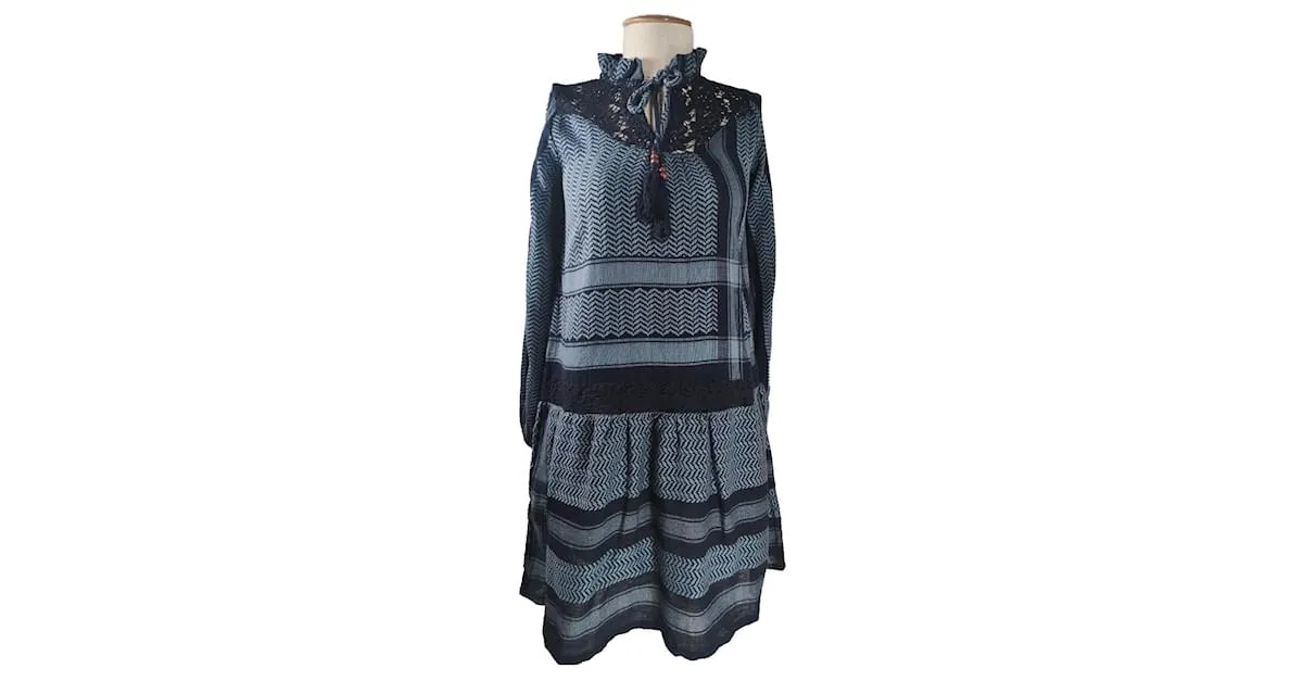 Cecilie Copenhagen Vestidos Azul Multicolor 