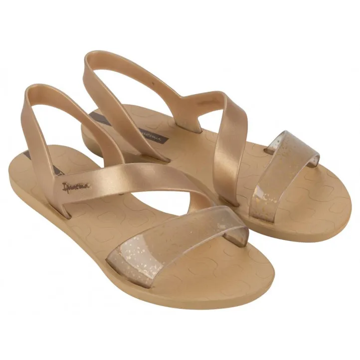 CHANCLAS DE MUJER IPANEMA VIBE SANDAL FEM BEIGE/GOLD
