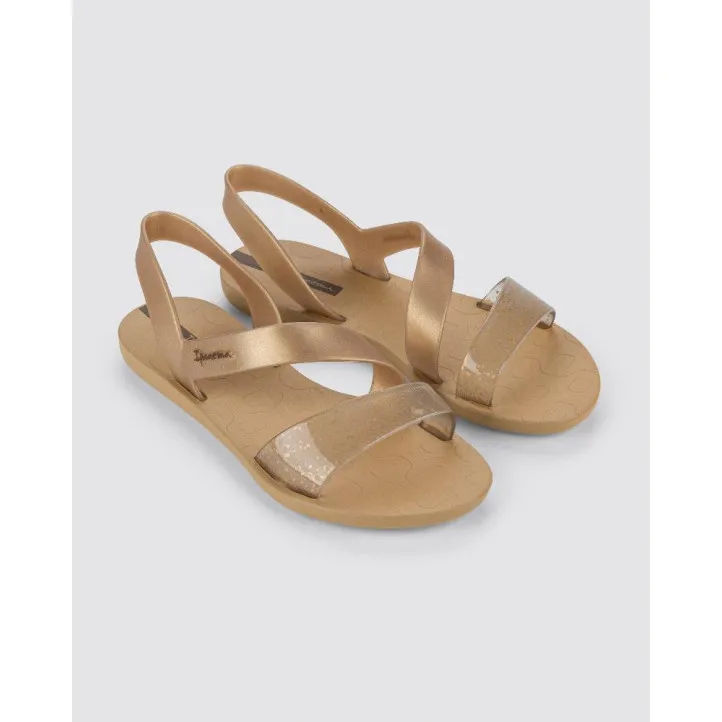 CHANCLAS DE MUJER IPANEMA VIBE SANDAL FEM BEIGE/GOLD