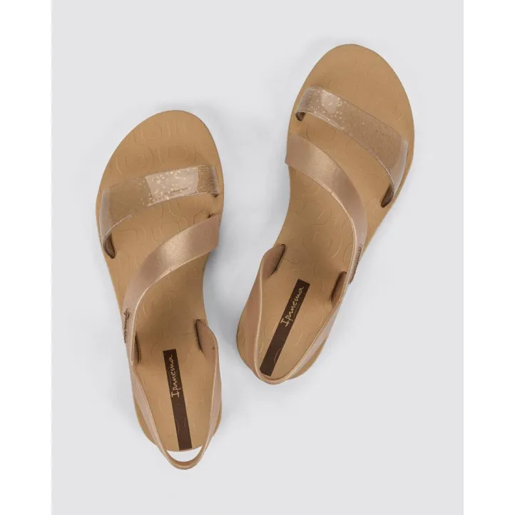 CHANCLAS DE MUJER IPANEMA VIBE SANDAL FEM BEIGE/GOLD