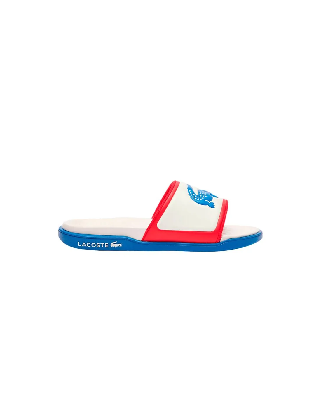 Chanclas Lacoste Slides & Sandals Hombre Blanco Azul
