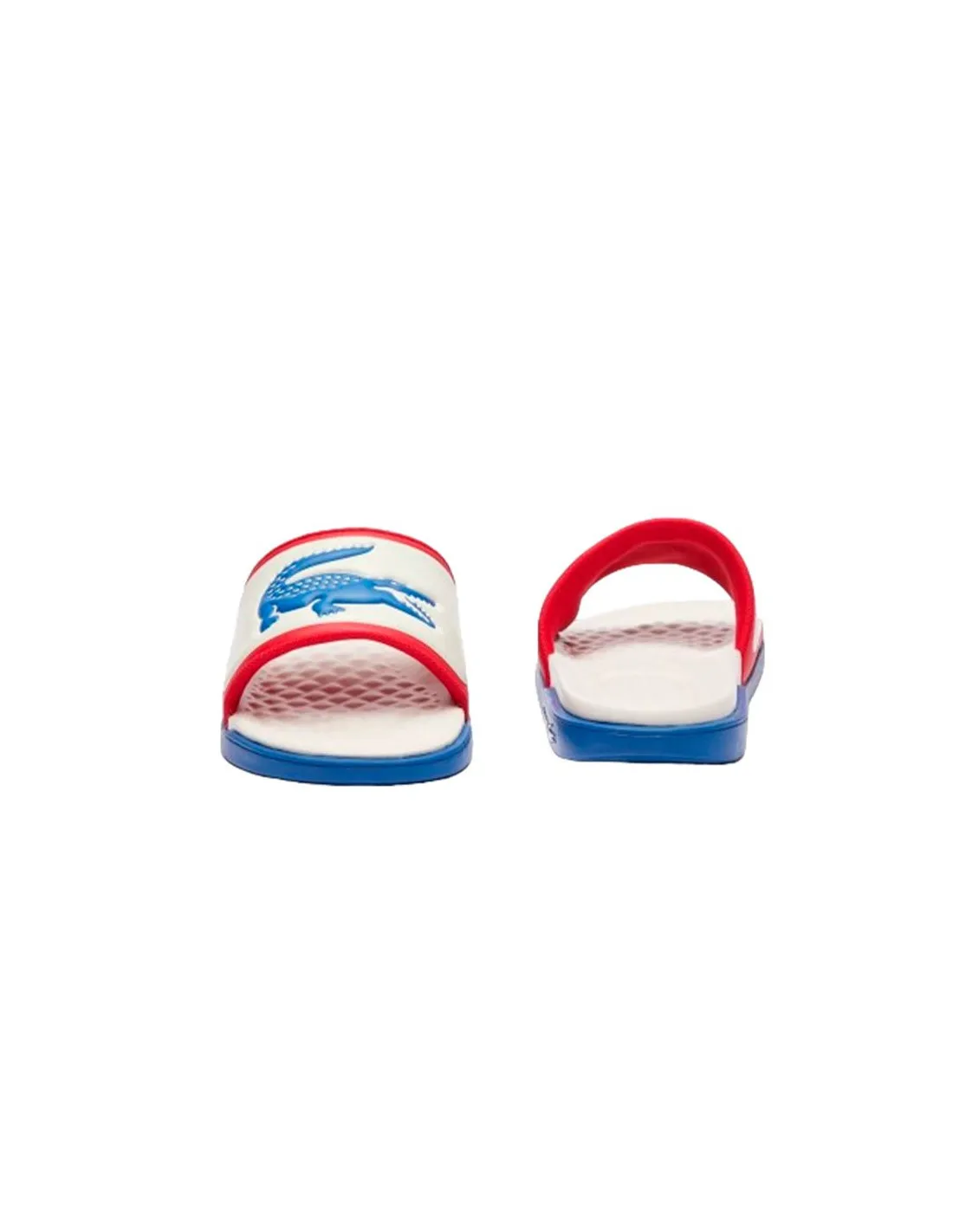 Chanclas Lacoste Slides & Sandals Hombre Blanco Azul