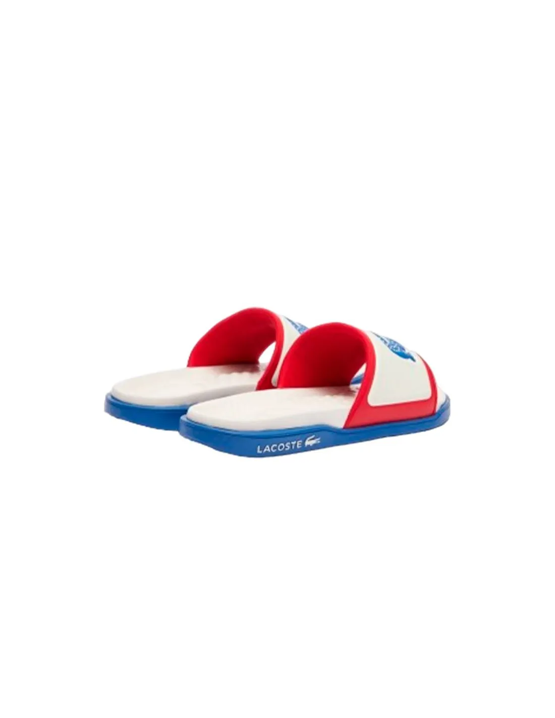 Chanclas Lacoste Slides & Sandals Hombre Blanco Azul