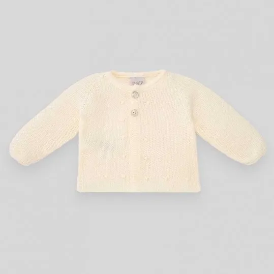 Chaqueta bebé vestir beige de Paz Rodriguez